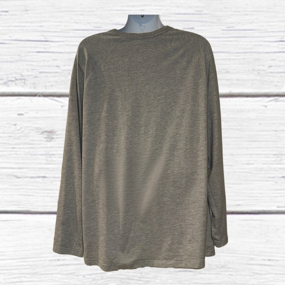 Carhartt Force Relaxed Fit Long Sleeve T-Shirt 2XL Gray Pocket Tee - Picture 3 of 10